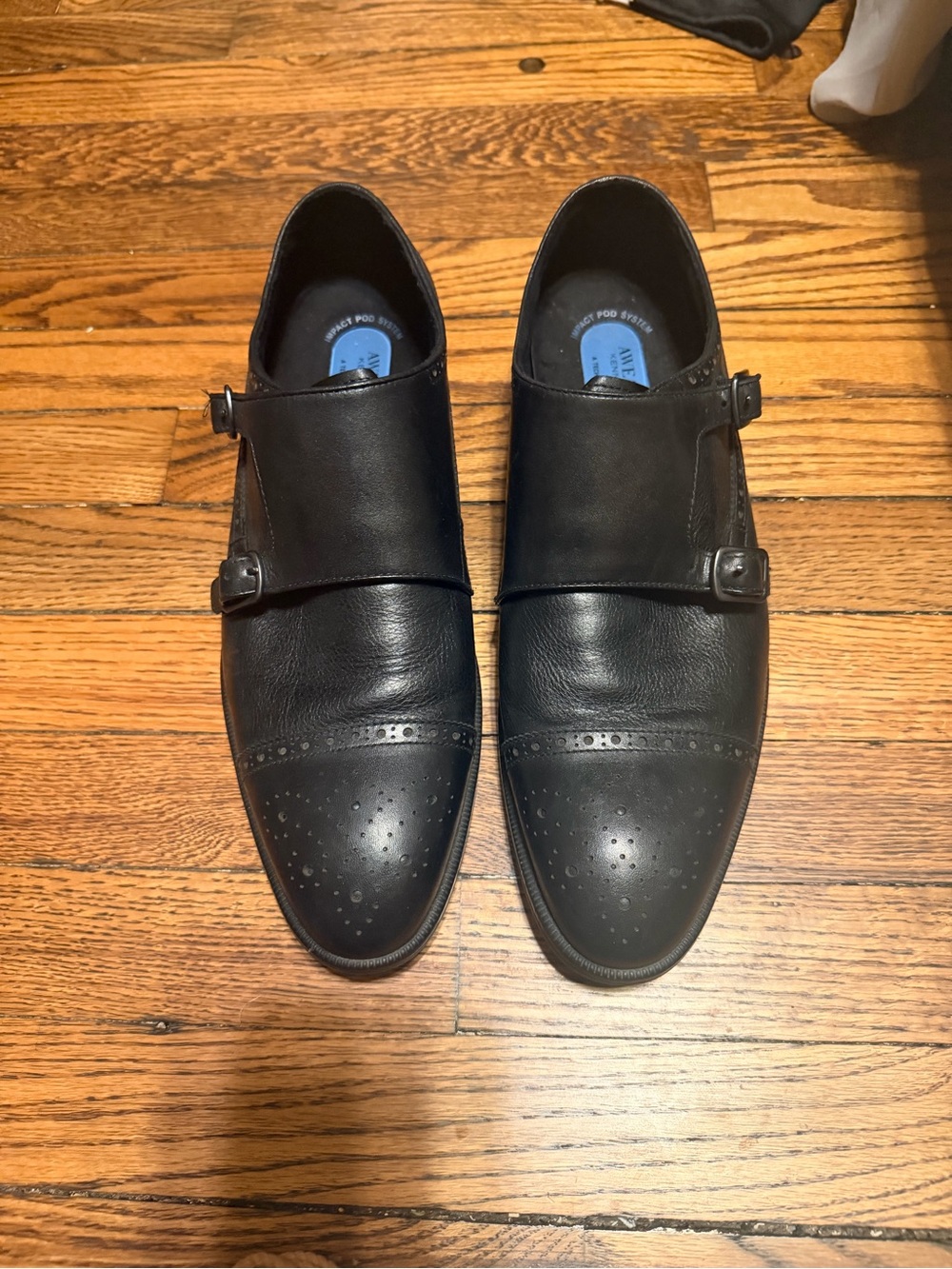 Like new Kenneth Cole AWEARNESS Flypod Monk Strap leather Dress Shoe  size 11